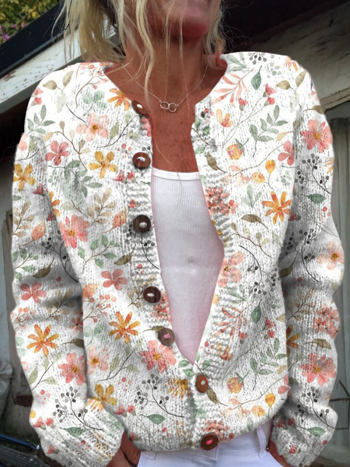 Greta™ | Cardigan vintage à fleurs