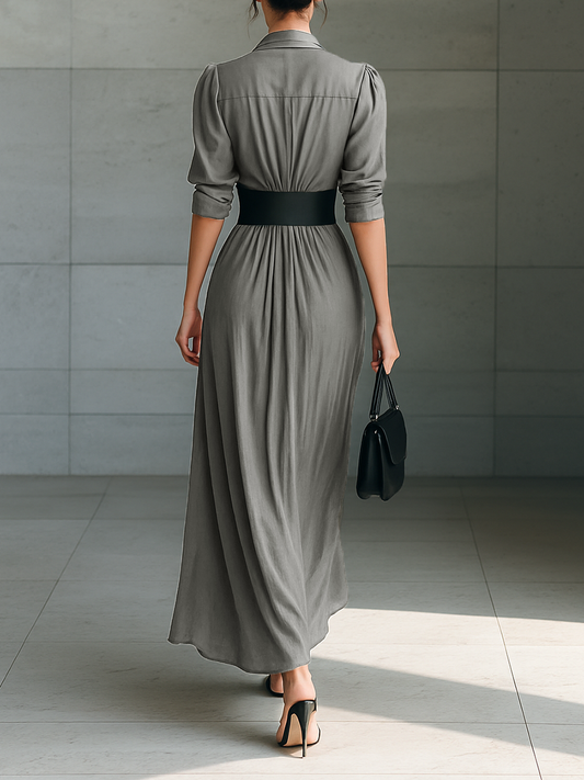 Pearl | Long Pleated Dress