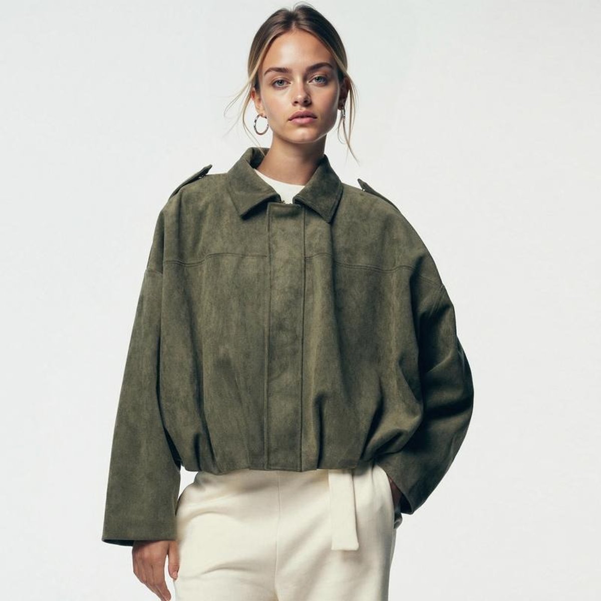 Louisa | Blouson bomber oversize décontracté