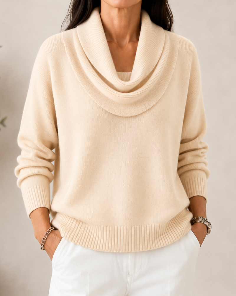 Caralina™ | Pull élégant en maille à col bénitier