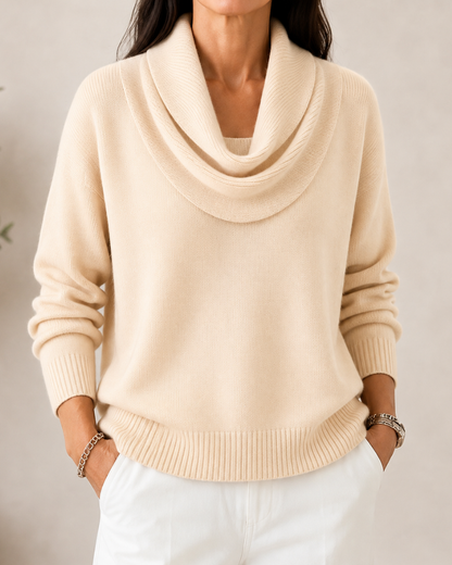 Caralina™ | Pull élégant en maille à col bénitier