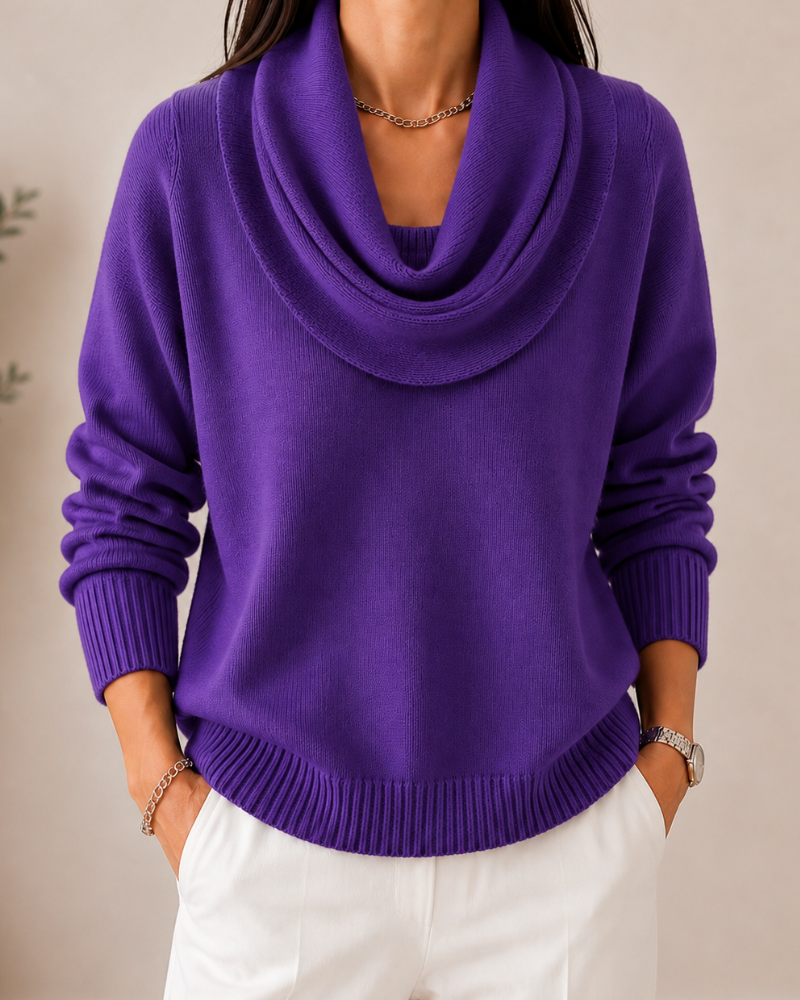 Caralina™ | Pull élégant en maille à col bénitier