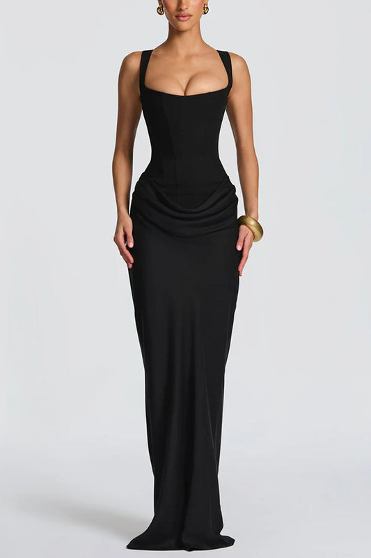 Irene | Square-Neck Maxi Dress