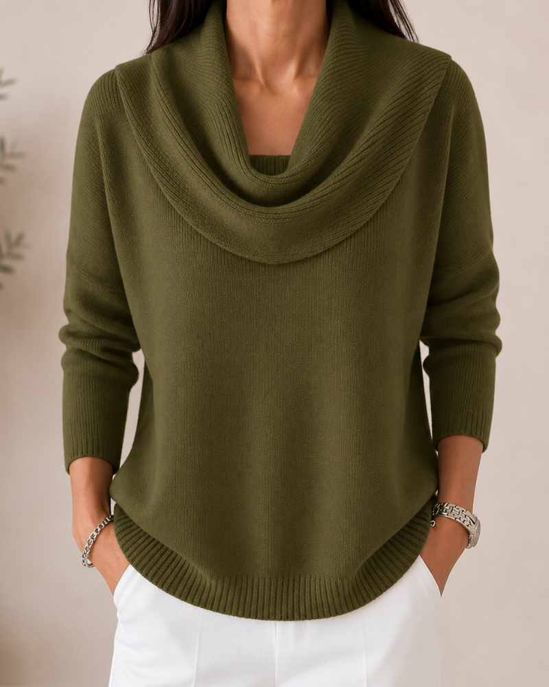 Caralina™ | Pull élégant en maille à col bénitier