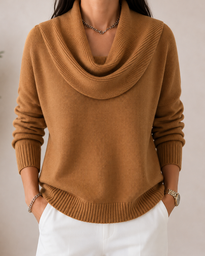 Caralina™ | Pull élégant en maille à col bénitier
