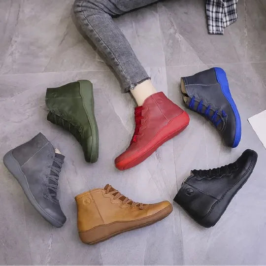 Bottes en similicuir de haute qualité pour femme