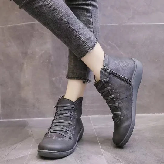 Bottes en similicuir de haute qualité pour femme