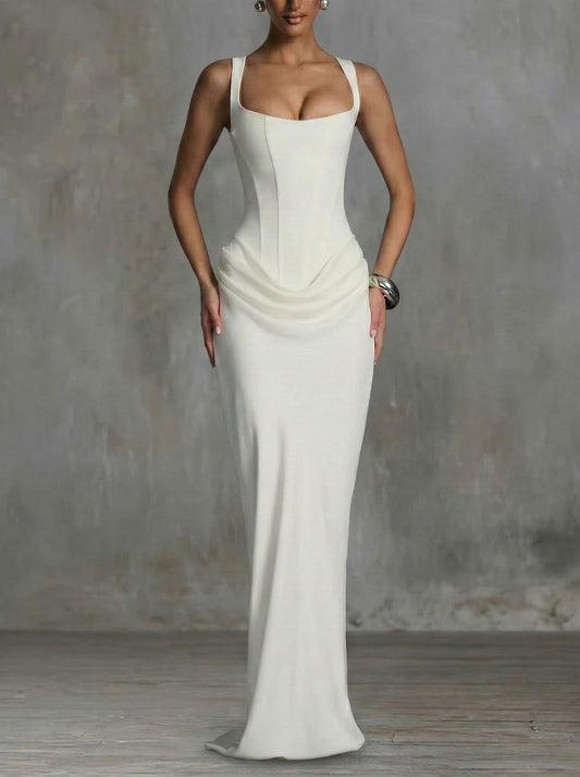 Irene | Square-Neck Maxi Dress