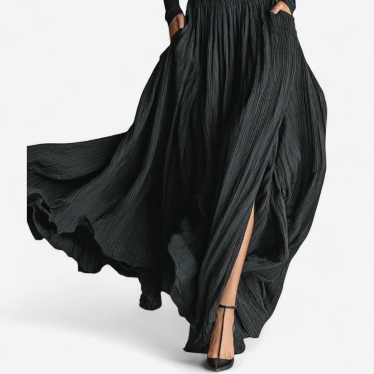 Marilyn | Robe longue taille haute