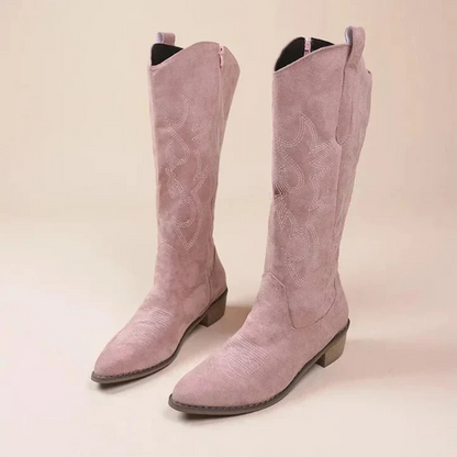 Bottes de cowgirl hautes modernes pour femme