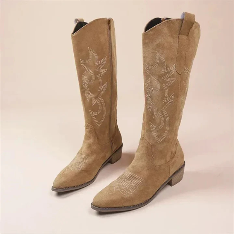 Bottes de cowgirl hautes modernes pour femme