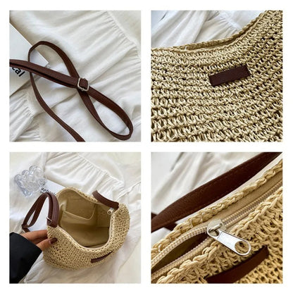 Tasha | Straw Shoulder Bag