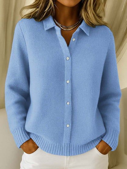 Camille™ | Cardigan boutonné en maille texturée