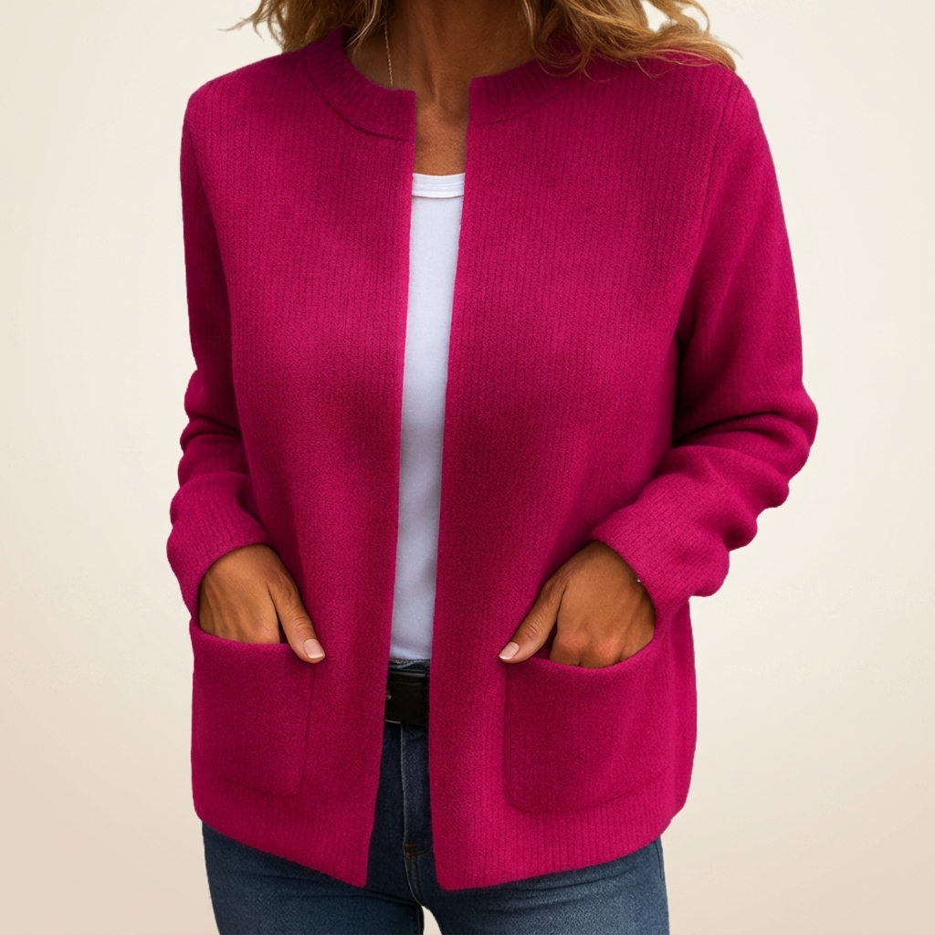 P|H - Cardigan zippé en maille douce Diane