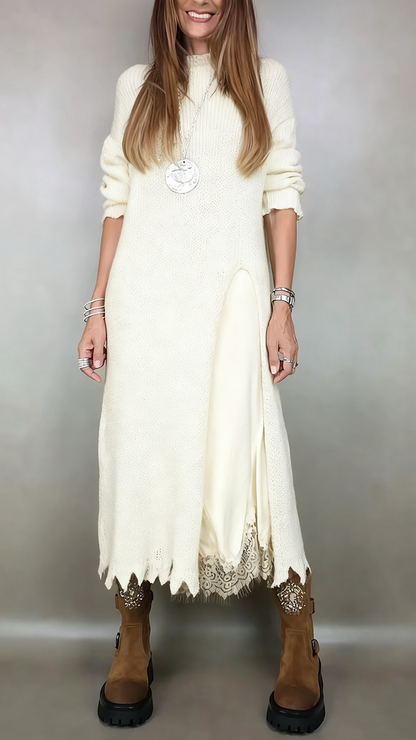 Frances | Elegant Set with Long Sweater and Dress