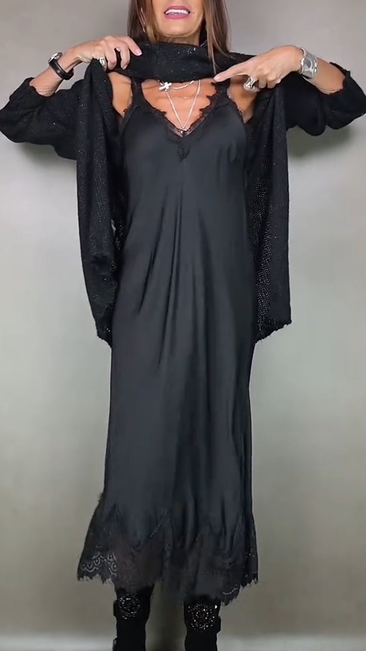 Frances | Elegant Set with Long Sweater and Dress