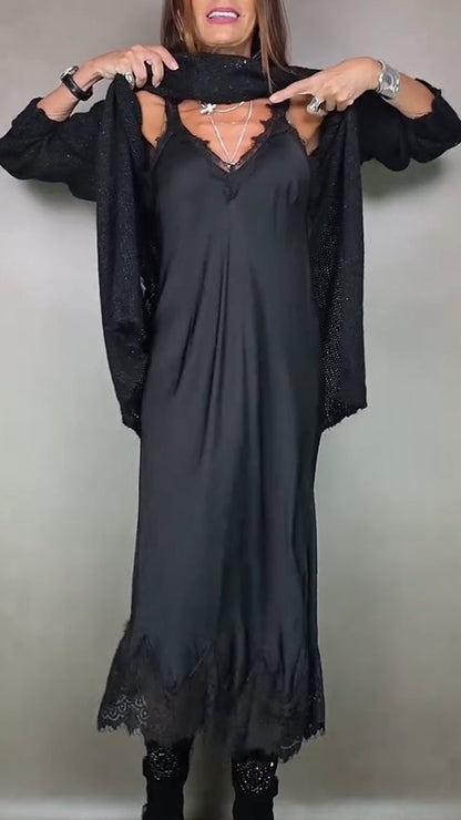 Frances | Elegant Set with Long Sweater and Dress