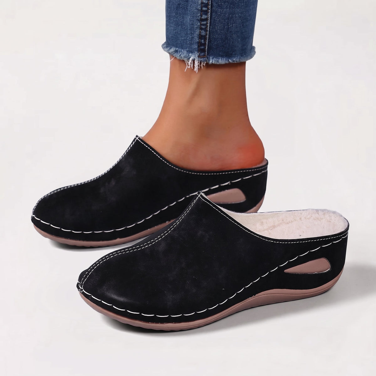 Colleen - Chaussons orthopédiques à doublure chaude