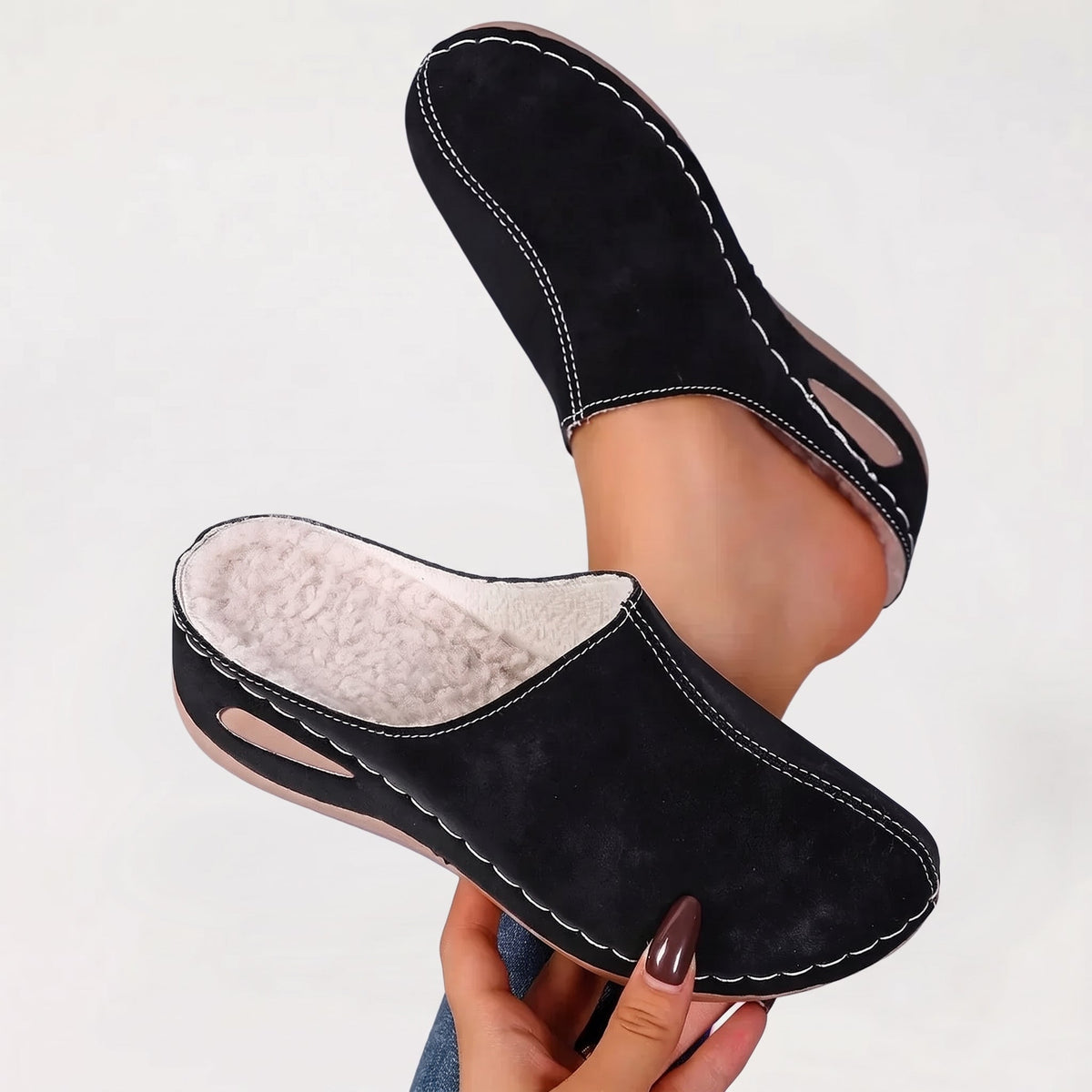 Colleen - Chaussons orthopédiques à doublure chaude