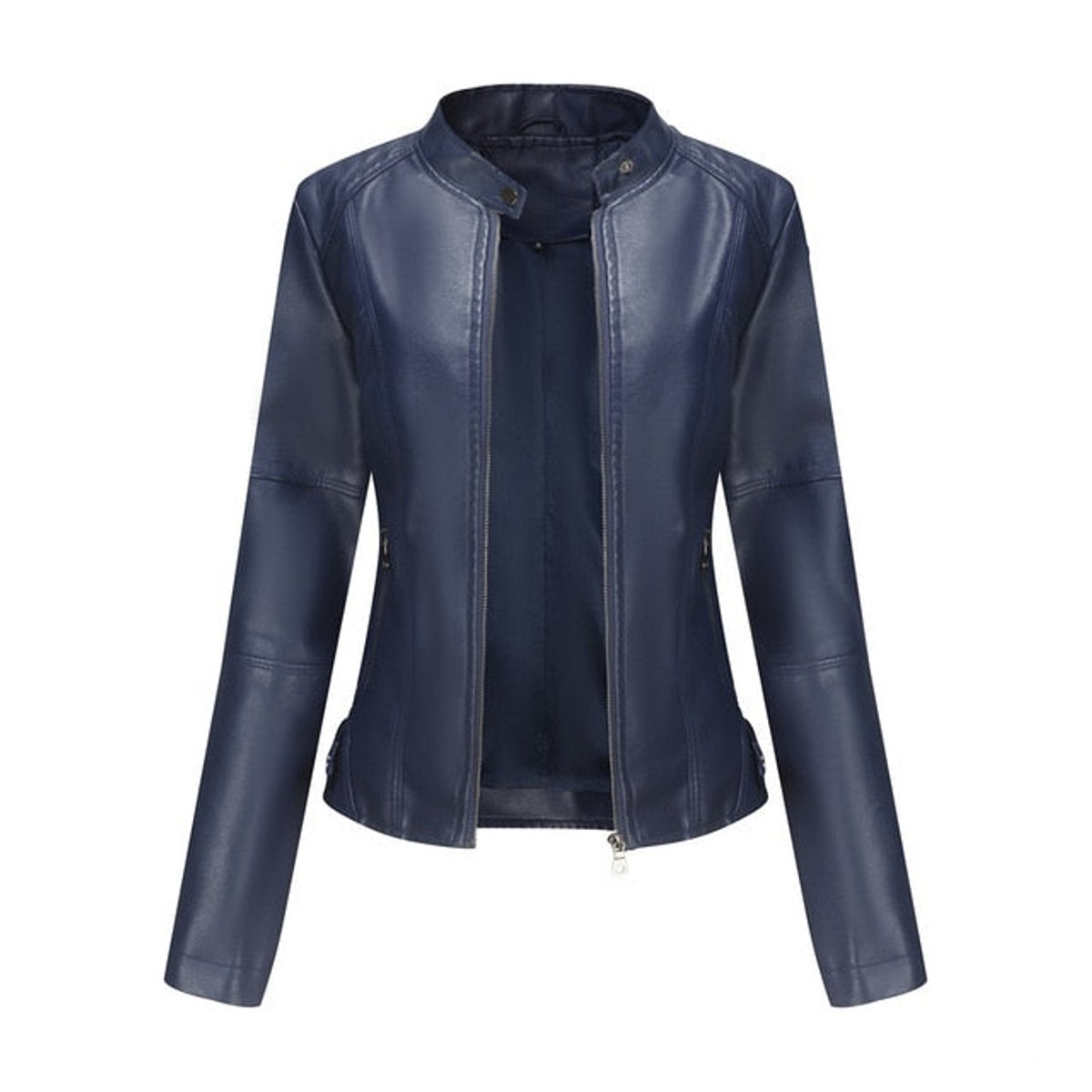 Helen | Veste motarde raffinée à col montant